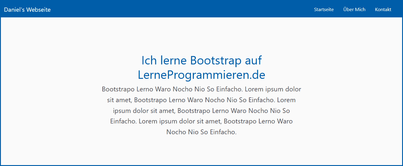 bootstrap lernen text ueberschrift