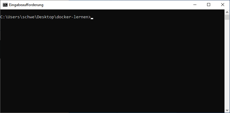 docker kommandozeile start