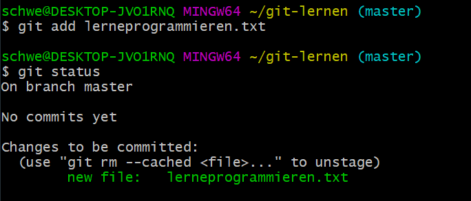 git add
