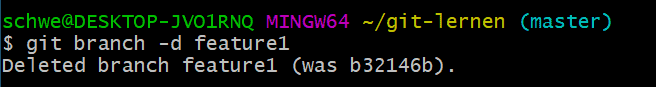 git branch delete