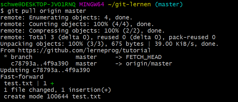 git pull