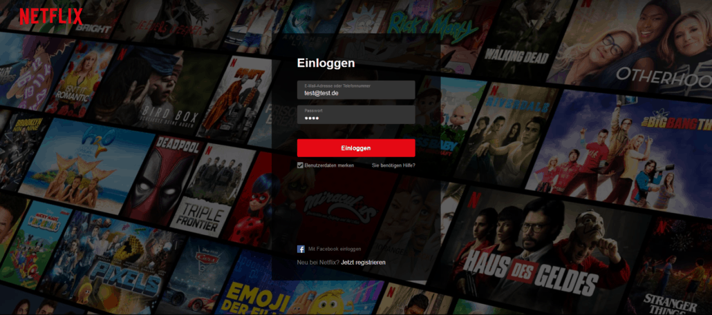 html5 netflix landing page