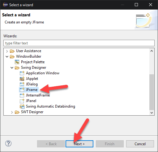 java jframe