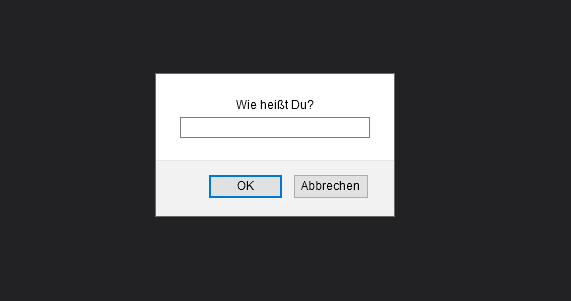 javascript prompt