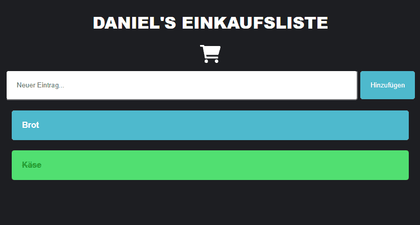 Einkaufsliste-App