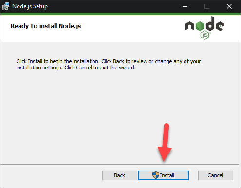 nodejs installer installieren