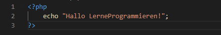 php syntax beispiel