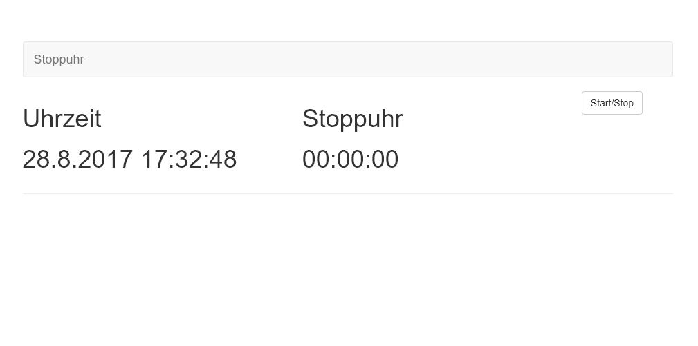 Startbildschirm des Quiz-Programms