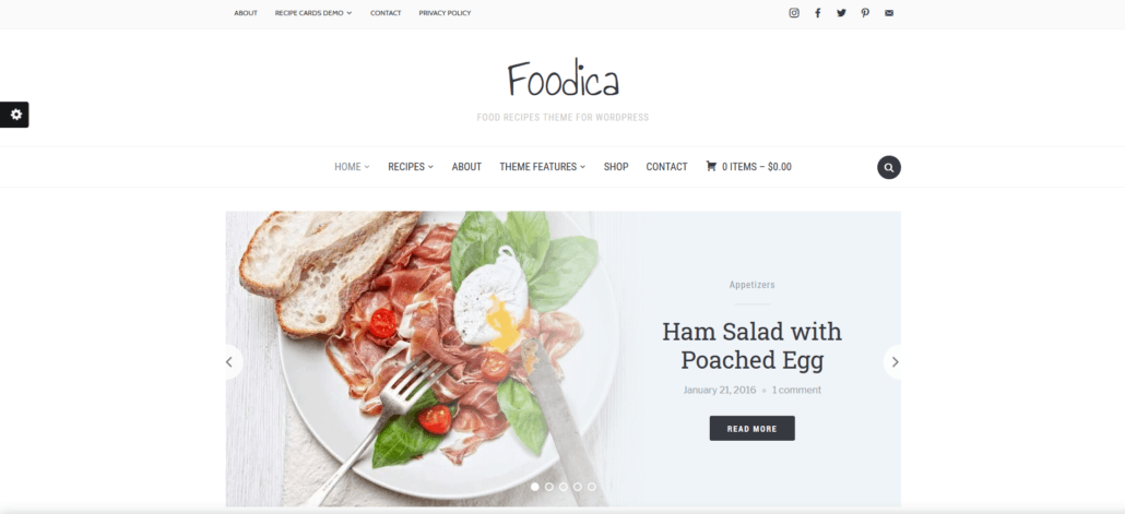 wp theme foodica