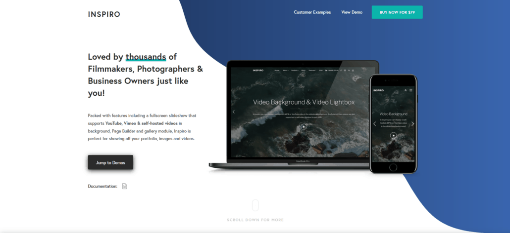 wp theme inspiro