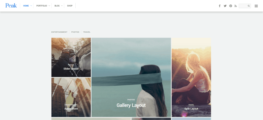 wp theme peak